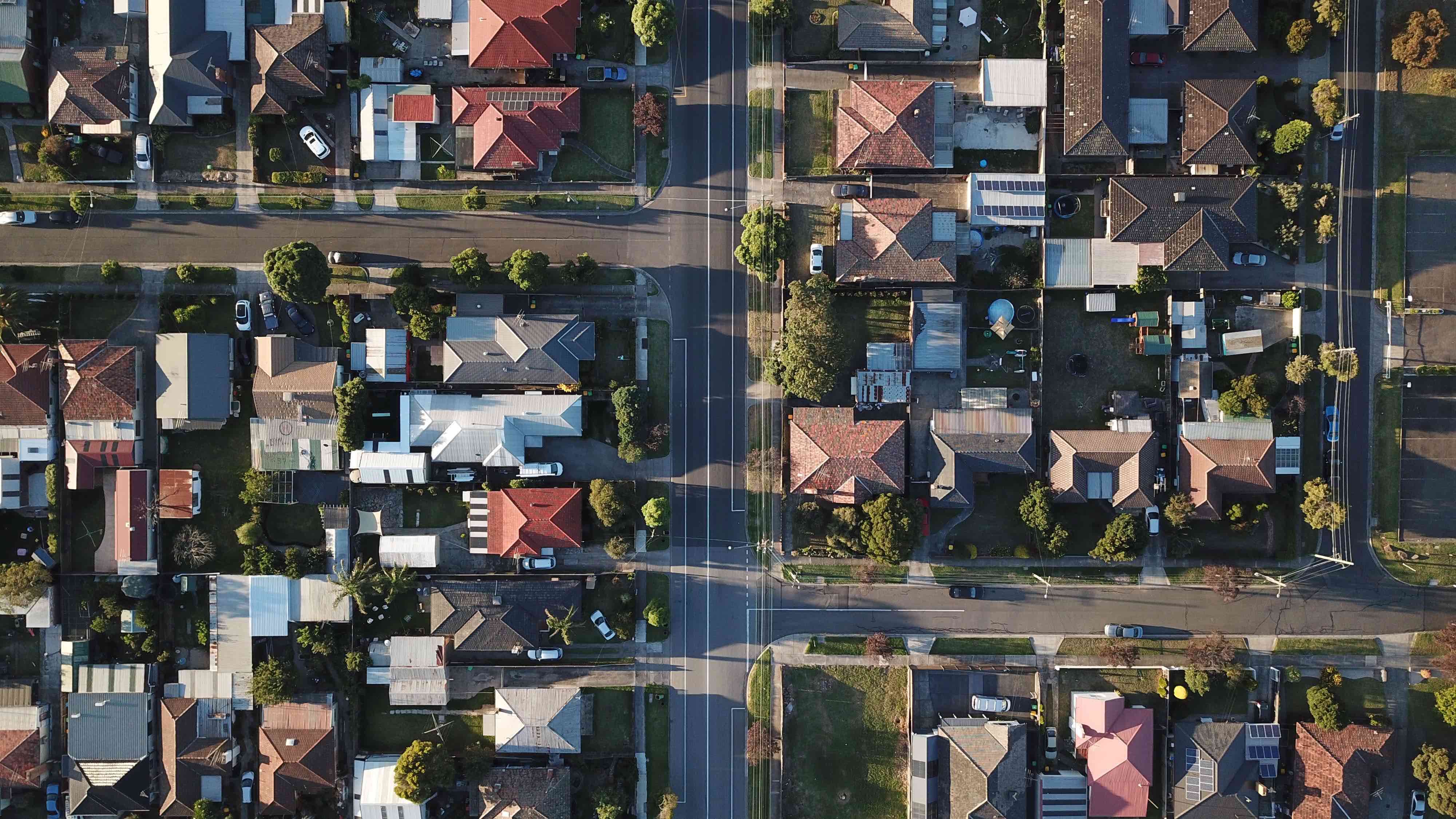 city aerial view